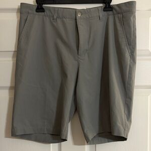 Adidas Men's Gray Flat Front Shorts